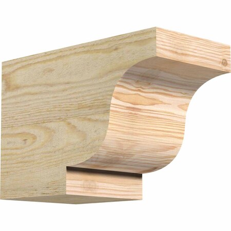 Ekena Millwork Newport Rough Sawn Rafter Tail, Douglas Fir, 6"W x 8"H x 12"L RFT06X08X12NEW00RDF